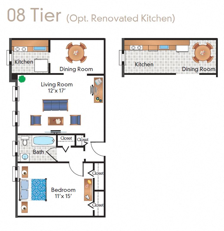 Renovated 1 Bedroom 08 Tier