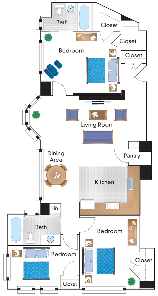 Renovated 3 Bedroom 12 Tier