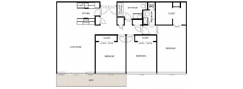 3 Bedrooms, 2 Bathrooms