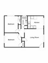 2-Bedroom, 1-Bath - Plan A -R