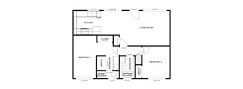 2-Bedroom, 2-Bath Downstairs