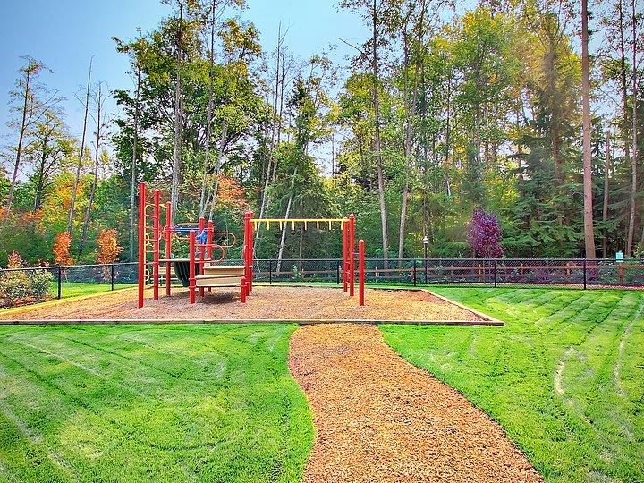 a man is playing on a playground
