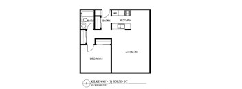 One Bedroom 1C