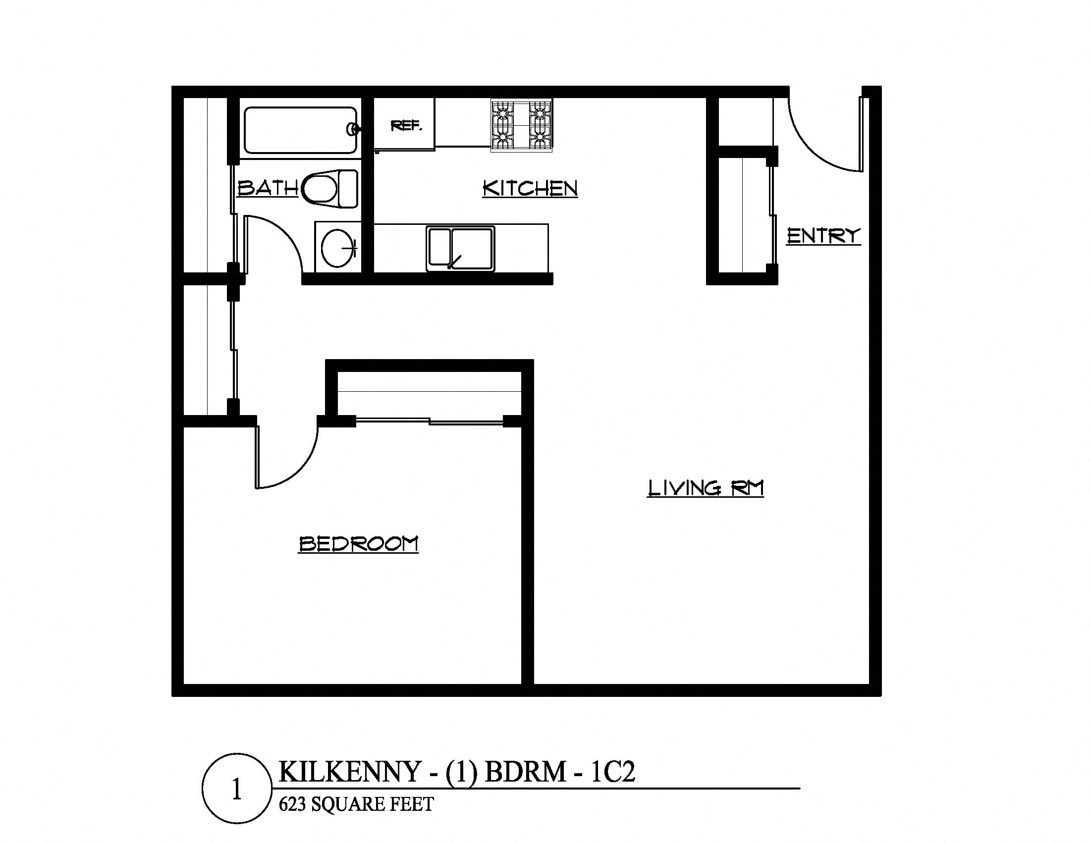 One Bedroom 1C2
