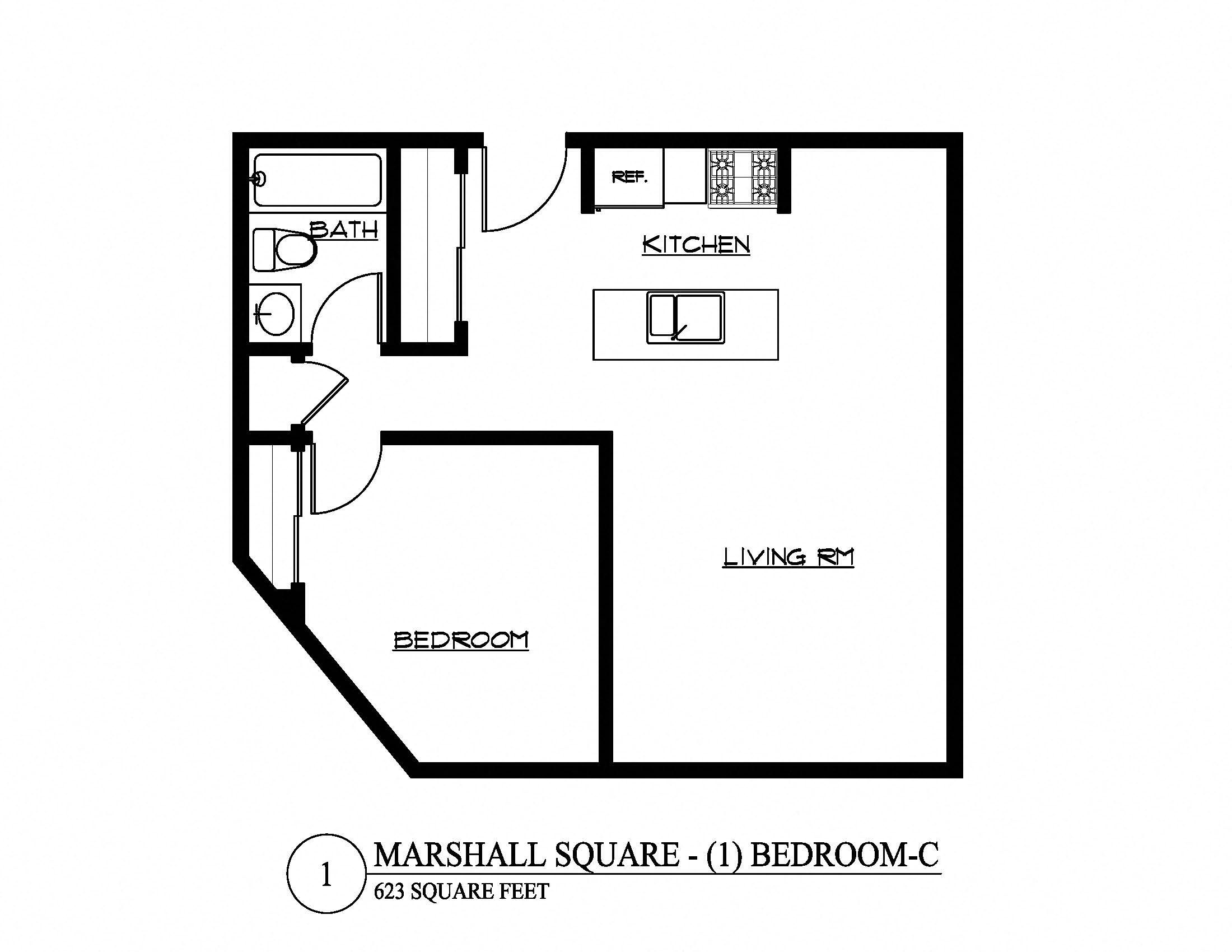 One Bedroom C