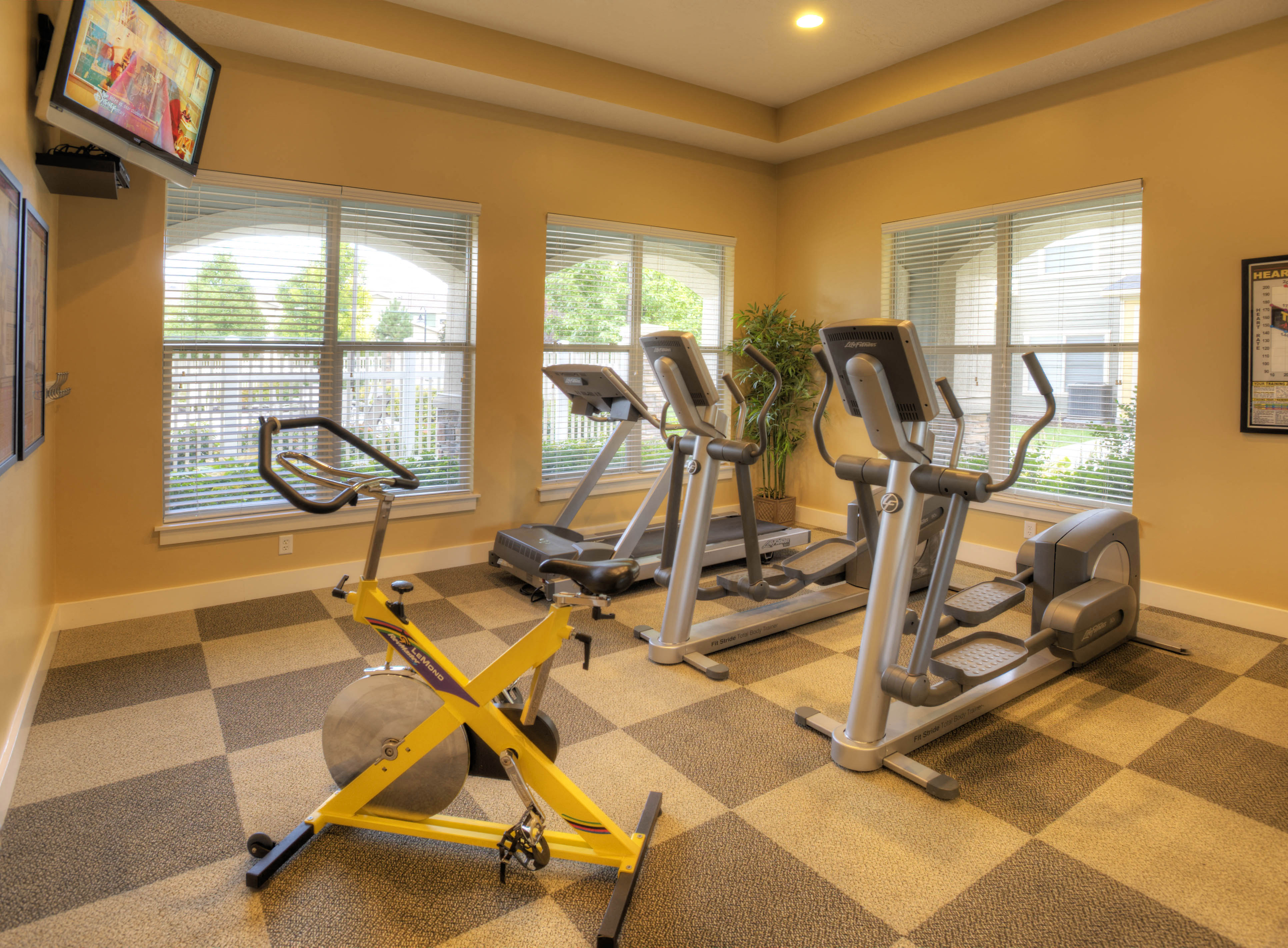 the gym at the inn at cannonball
