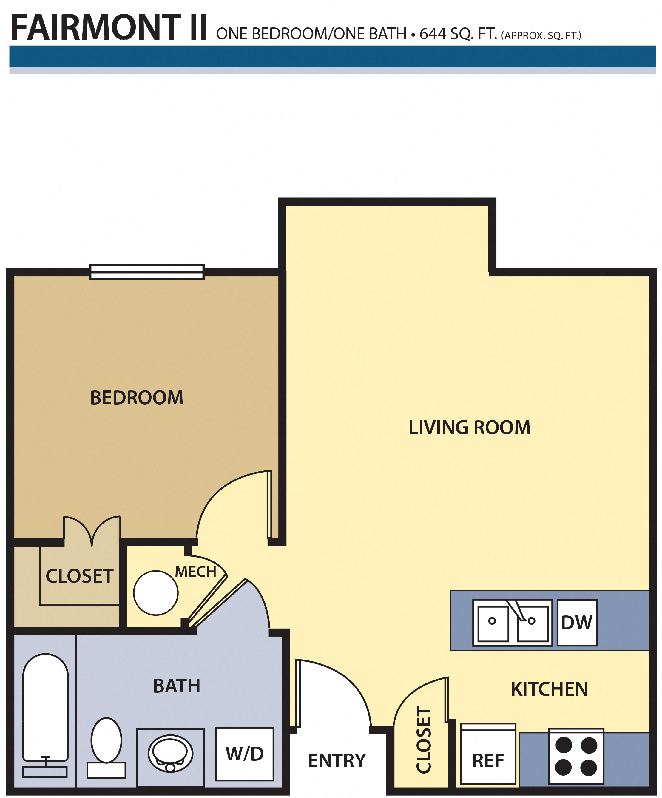 One Bedroom One Bath