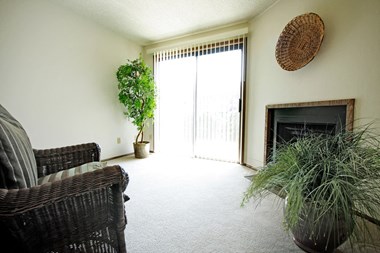 Modern Living Room at Quadrangle Apartments, Washington