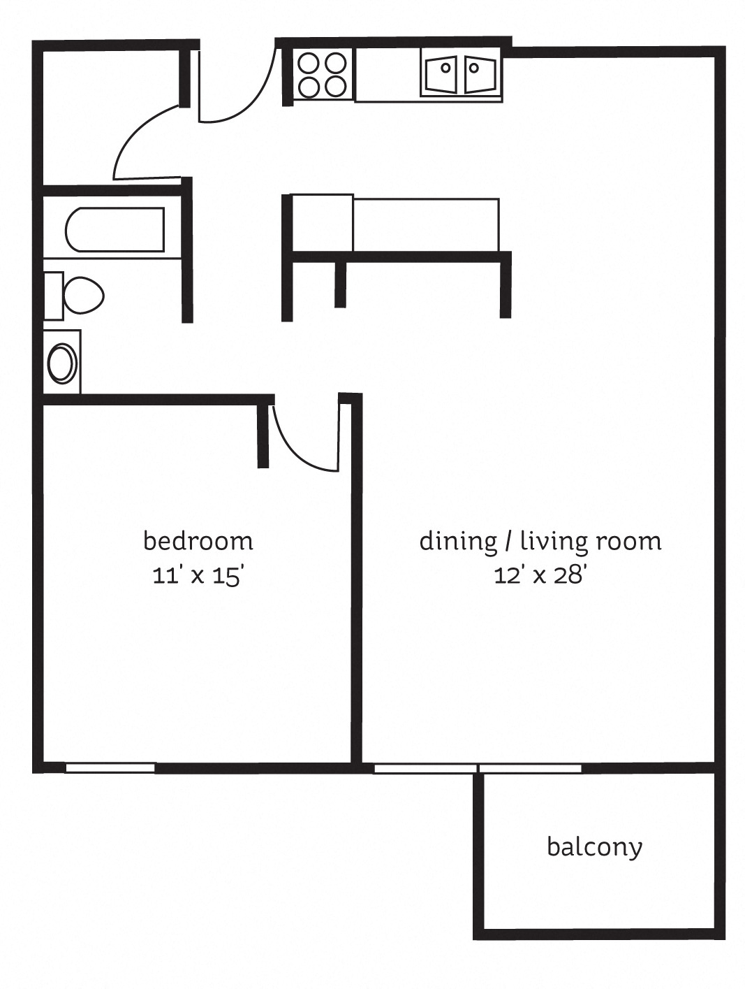 The York Floor Plan at The Tarnhill, Bloomington, 55437