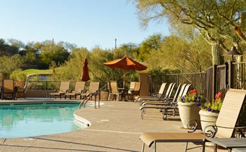 Poolside Sundeck at La Paloma Tucson Apartments Near Me