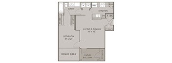 Gentry FloorPlan at Champion Farms Apartments, Louisville, 40241