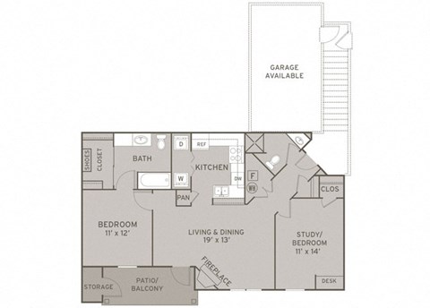 Belmont FloorPlan at Champion Farms Apartments, Kentucky, 40241
