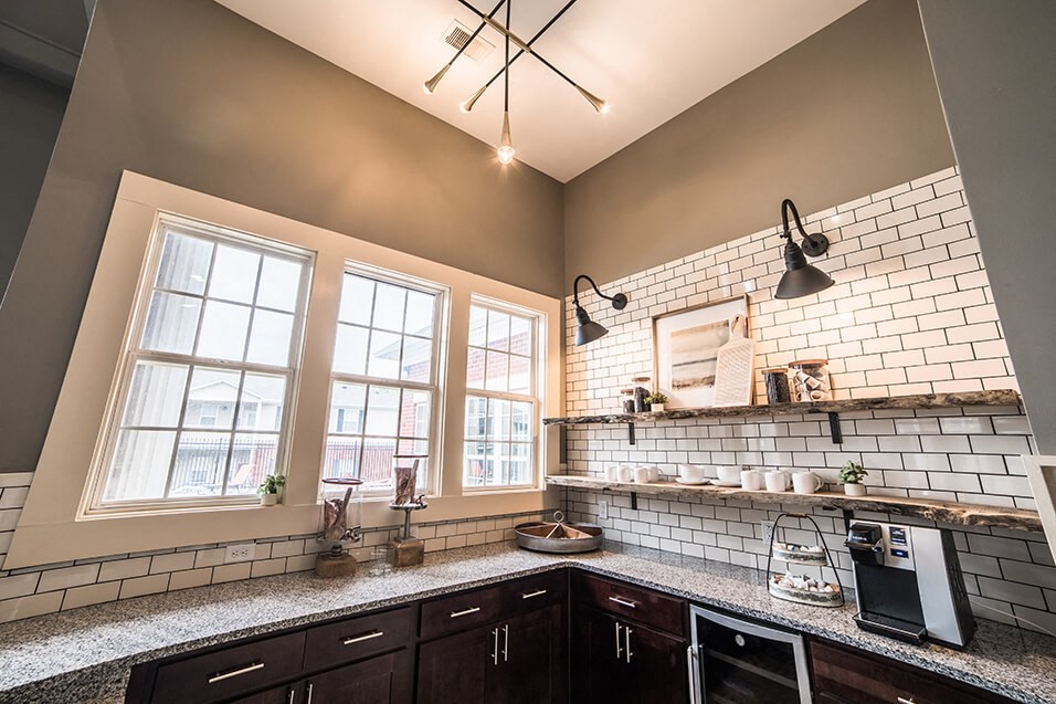 Electric Range In Kitchen at Champion Farms Apartments, Louisville, Kentucky