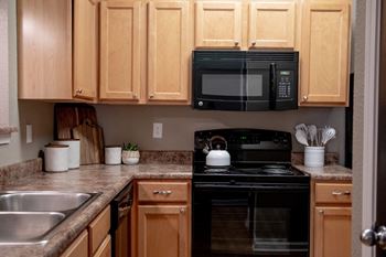 Modern appliances in kitchen at The Reserve at Williams Glen Apartments, Zionsville, IN