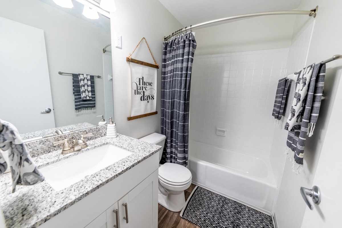 Soaking Tubs With Ceramic Tile at Governor Square Apartments, Carmel, IN, 46032