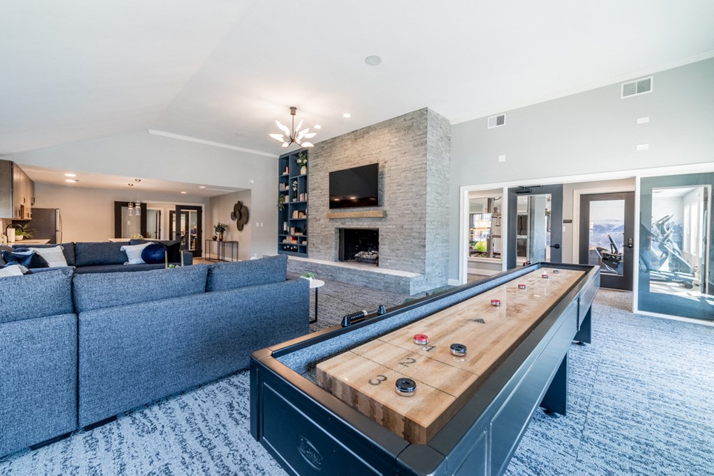 Game table in clubhouse at Governor Square Apartments, Carmel, IN