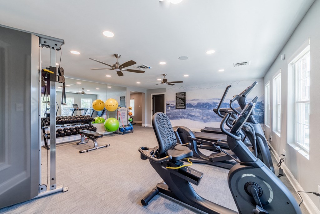Fitness center at Governor Square Apartments, Carmel, Indiana