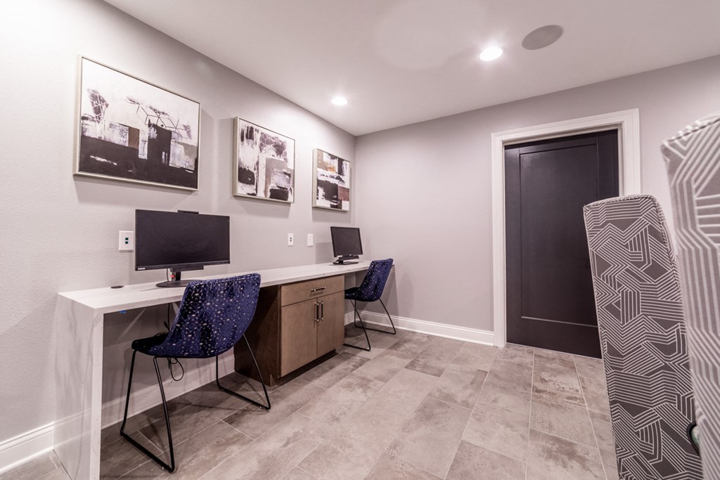 Business center at Governor Square Apartments, 1825 Jefferson Drive W, Carmel