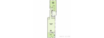 1 Bedroom A 1 Bath Floor Plan at Lockerbie Court on Mass Ave, Indianapolis