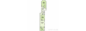 2 Bedrooms and 2 Bathrooms Floor Plans at Lockerbie Court on Mass Ave, Indiana, 46204