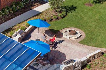 Outdoor Grill With Intimate Seating Area at CityWay, Indianapolis, 46204