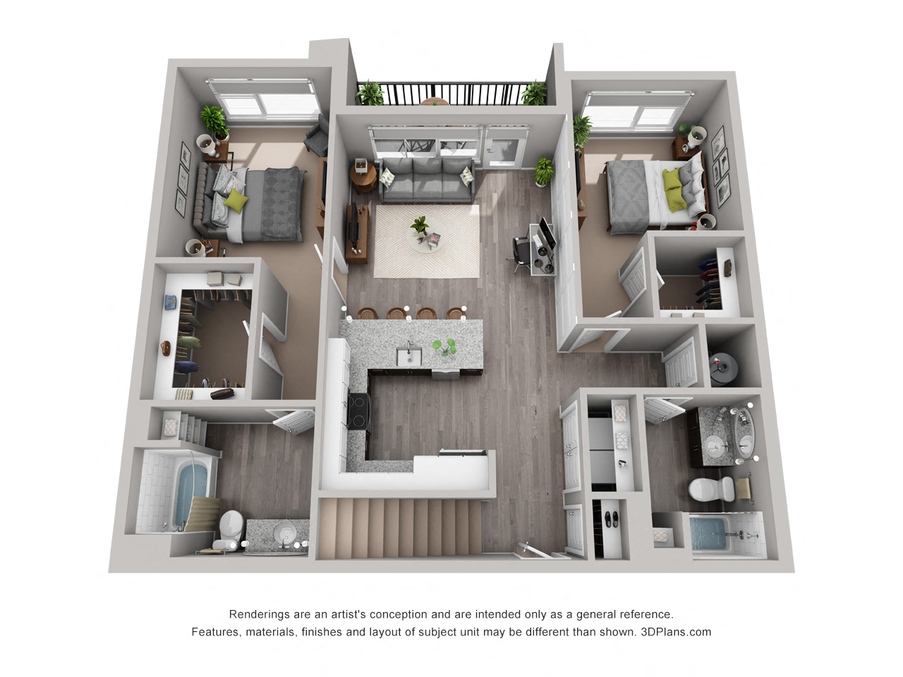 Walker Designed Floor Plan at CityWay, Indiana