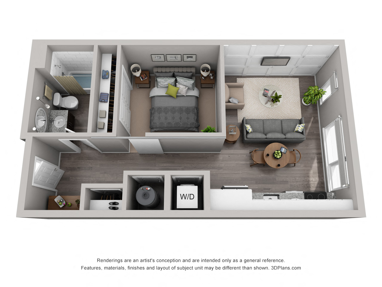 Clark Floor Plan at CityWay, Indianapolis