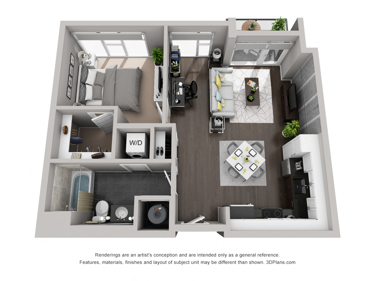 Chatam Floor Plan at CityWay, Indianapolis, Indiana