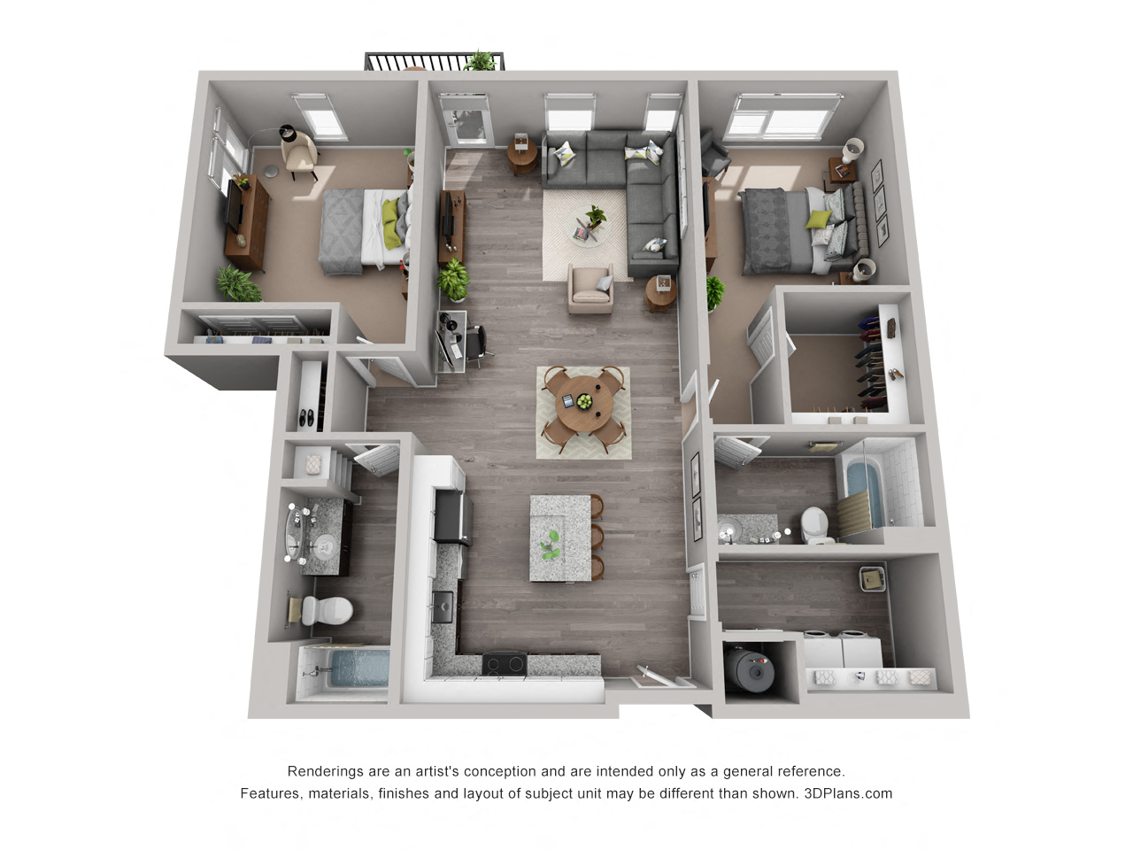 Louisian Floor Plan at CityWay, Indiana