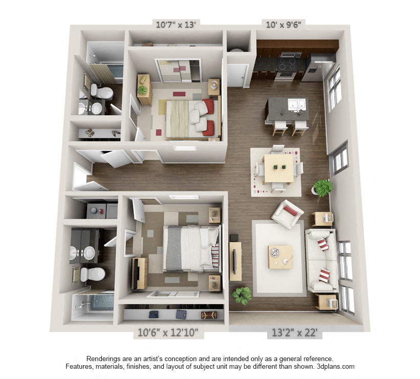 Cadminum Floor Plan at CityWay, Indiana