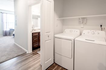 Laundry area at Providence at Old Meridian Apartments , Carmel, Indiana