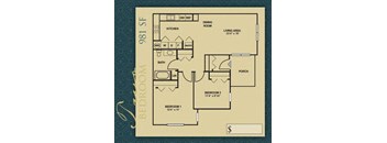 two bedroom 981 square feet floor plan 