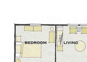 2 bed 2 bath FloorPlan 2 bed 2 bath FloorPlanat Apartments at Grand Prairie, Illinois, 61615