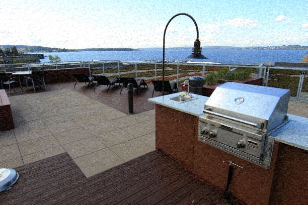 The 101 Kirkland Apartments - Rooftop Deck Grill