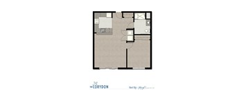 One Bedroom B9 FloorPlan 763 Sq.Ft. at The Corydon, Seattle