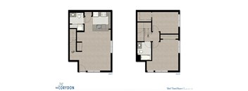Townhome TH1 FloorPlan 1,005 Sq.Ft. at The Corydon, Washington, 98105