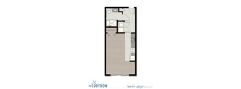 Studio A1 FloorPlan at The Corydon, Seattle, 98105
