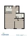 One Bedroom B4 1 FloorPlan One Bedroom B4 1 FloorPlan at The Corydon, Seattle, 98105