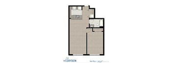 One Bedroom B4 2 FloorPlan at The Corydon, Seattle