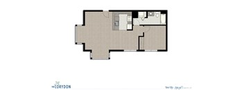 One Bedroom B5 FloorPlan at The Corydon, Seattle, Washington