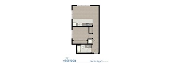 One Bedroom B1 FloorPlan at The Corydon, Seattle