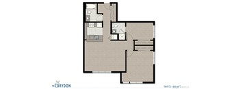 Two Bedroom C2 FloorPlan at The Corydon, Seattle