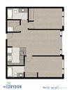 Two Bedroom C3 FloorPlan Two Bedroom C3 FloorPlan at The Corydon, Washington, 98105