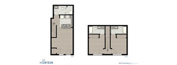 Townhome TH3 FloorPlan at The Corydon, Seattle, WA