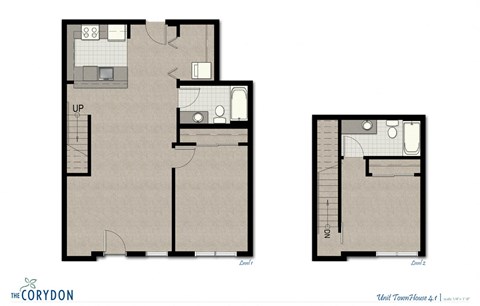 Townhome TH4 1 FloorPlan at The Corydon, Washington