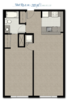 One Bedroom B3 2 M FloorPlan One Bedroom B3 2 M FloorPlan at The Corydon, Seattle, WA