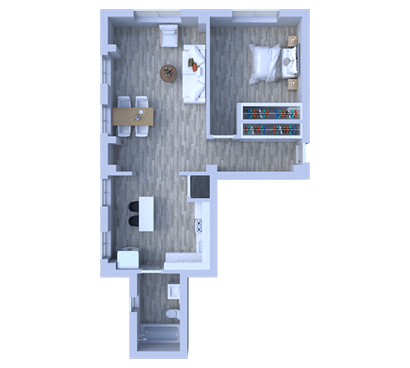 1 Bedroom Floor Plan A9