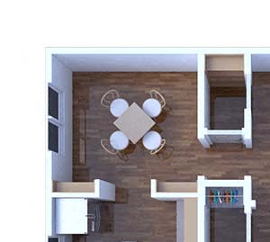 1 Bedroom Floor Plan A2