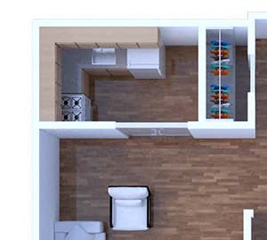 1 Bedroom Floor Plan A6 676 2A
