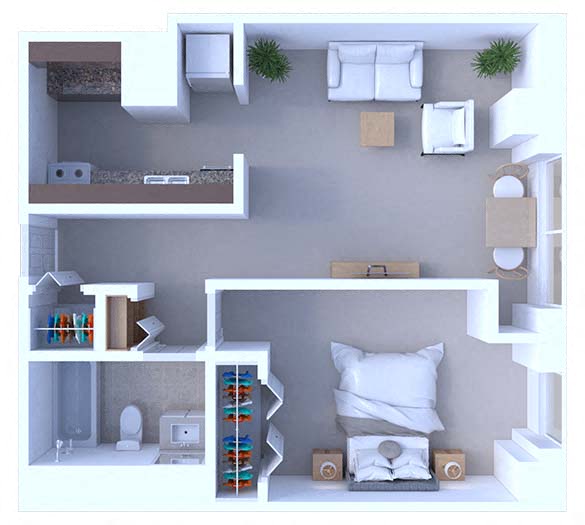 1380 E. Hyde Park Blvd. 1-2 Beds Apartment for Rent - Photo Gallery 5